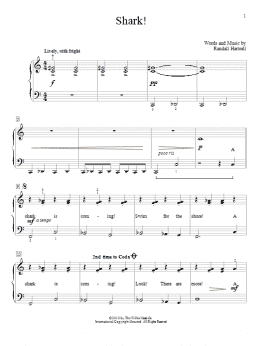 page one of Shark! (Educational Piano)