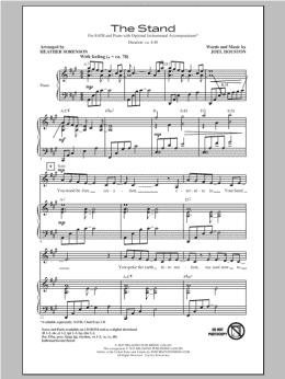 page one of The Stand (SATB Choir)