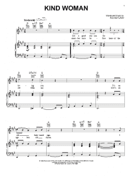 page one of Kind Woman (Piano, Vocal & Guitar Chords (Right-Hand Melody))