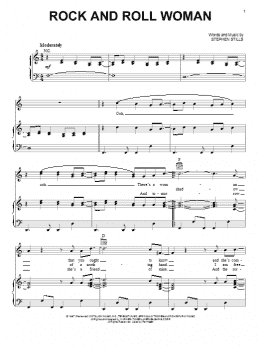 page one of Rock And Roll Woman (Piano, Vocal & Guitar Chords (Right-Hand Melody))