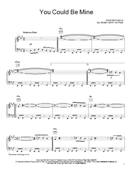page one of You Could Be Mine (Piano, Vocal & Guitar Chords (Right-Hand Melody))