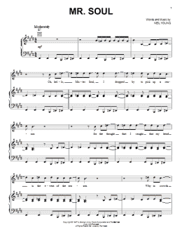 page one of Mr. Soul (Piano, Vocal & Guitar Chords (Right-Hand Melody))
