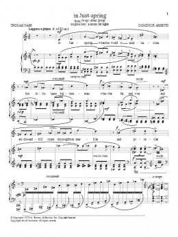 page one of in Just-spring (Piano & Vocal)