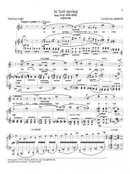 page one of in Just-spring (Piano & Vocal)