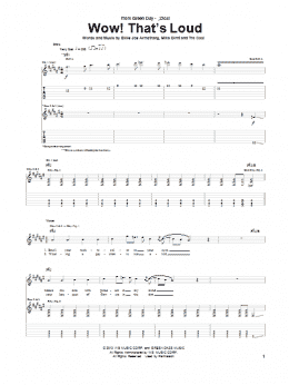page one of Wow! That's Loud (Guitar Tab)