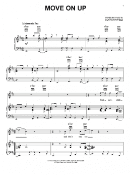 page one of Move On Up (Piano, Vocal & Guitar Chords (Right-Hand Melody))