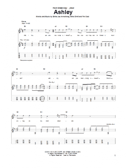 page one of Ashley (Guitar Tab)