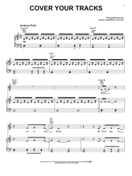 page one of Cover Your Tracks (Piano, Vocal & Guitar Chords (Right-Hand Melody))