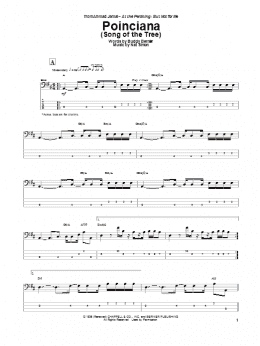 page one of Poinciana (Song Of The Tree) (Bass Guitar Tab)