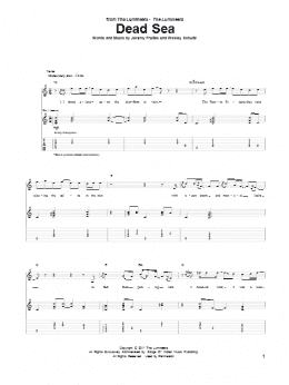 page one of Dead Sea (Guitar Tab)