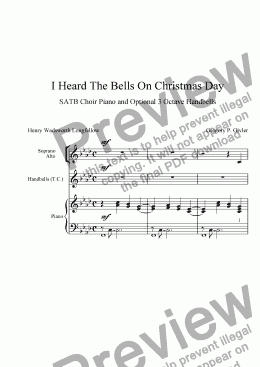 page one of I Heard The Bells On Christmas Day