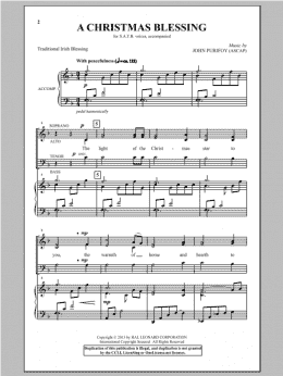 page one of A Christmas Blessing (SATB Choir)