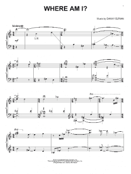 page one of Where Am I? (Piano Solo)