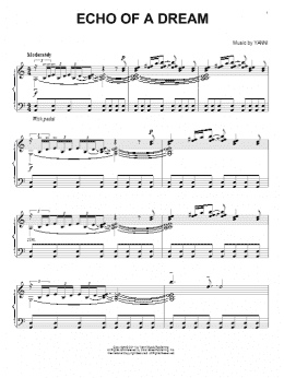 page one of Echo Of A Dream (Piano Solo)