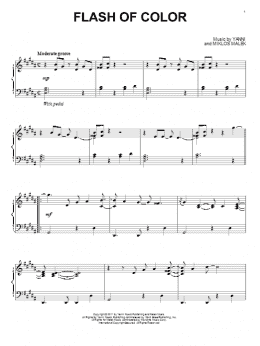 page one of Flash Of Color (Piano Solo)