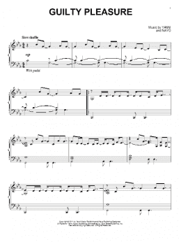 page one of Guilty Pleasure (Piano Solo)