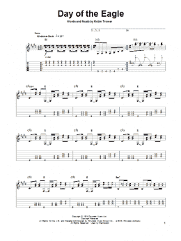page one of Day Of The Eagle (Guitar Tab (Single Guitar))