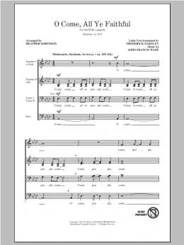 page one of O Come, All Ye Faithful (SATB Choir)