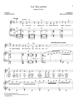 page one of Ca' the yowes (Piano & Vocal)