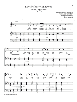 page one of David of the White Rock (Piano & Vocal)