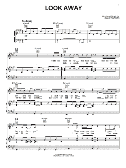 page one of Look Away (Piano, Vocal & Guitar Chords (Right-Hand Melody))