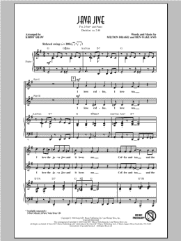 page one of Java Jive (arr. Kirby Shaw) (2-Part Choir)