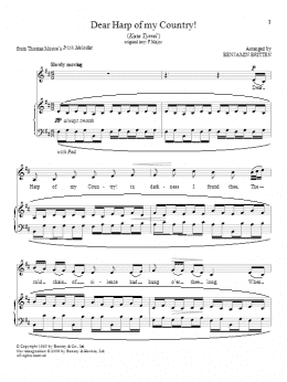 page one of Dear Harp of my Country! (Piano & Vocal)