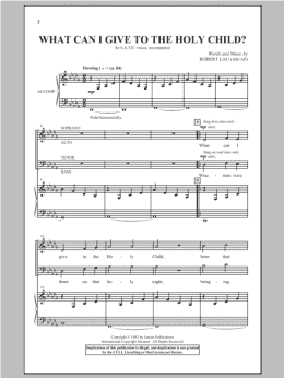 page one of What Can I Give To The Holy Child? (SATB Choir)