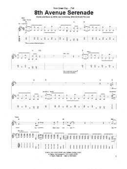 page one of 8th Avenue Serenade (Guitar Tab)