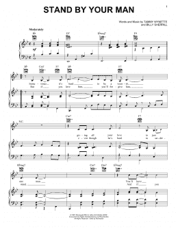 page one of Stand By Your Man (Piano, Vocal & Guitar Chords (Right-Hand Melody))