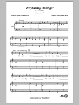 page one of Wayfaring Stranger (2-Part Choir)