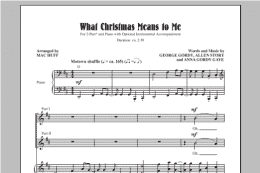 page one of What Christmas Means To Me (2-Part Choir)