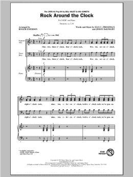 page one of Rock Around The Clock (SATB Choir)