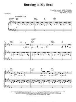 page one of Burning In My Soul (Piano, Vocal & Guitar Chords (Right-Hand Melody))