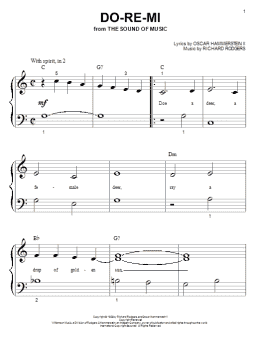 page one of Do-Re-Mi (Big Note Piano)