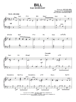 page one of Bill (arr. Brent Edstrom) (Piano Solo)