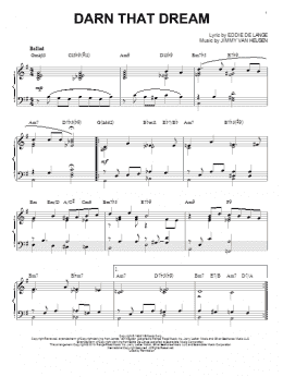 page one of Darn That Dream (arr. Brent Edstrom) (Piano Solo)