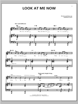 page one of Look At Me Now (Piano, Vocal & Guitar Chords (Right-Hand Melody))