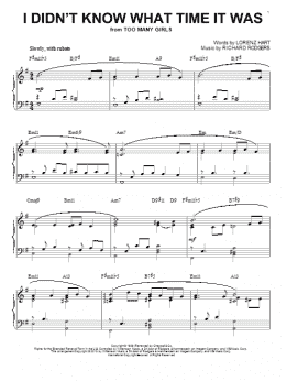 page one of I Didn't Know What Time It Was (arr. Brent Edstrom) (Piano Solo)