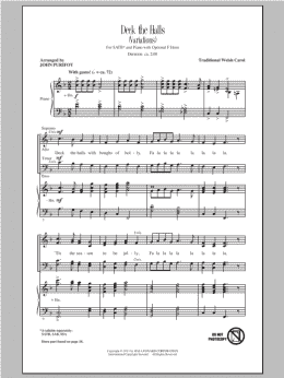 page one of Deck The Hall (SATB Choir)