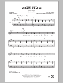 page one of Ob-La-Di, Ob-La-Da (SAB Choir)