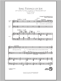 page one of Sing Tidings Of Joy (SATB Choir)