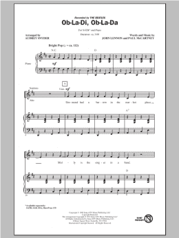 page one of Ob-La-Di, Ob-La-Da (SATB Choir)
