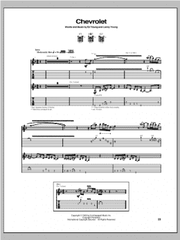 page one of Chevrolet (Guitar Tab)