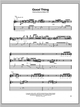 page one of Good Thing (Guitar Tab)