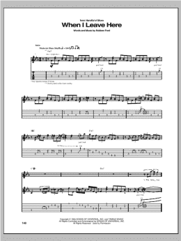 page one of When I Leave Here (Guitar Tab)