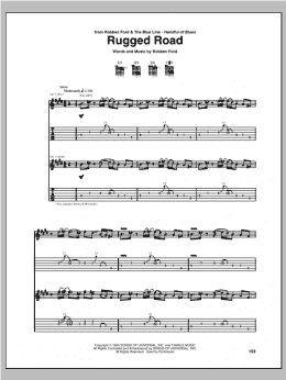 page one of Rugged Road (Guitar Tab)