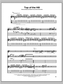 page one of Top Of The Hill (Guitar Tab)