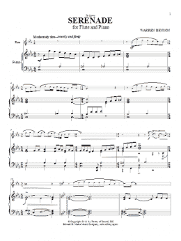 page one of Serenade (Instrumental Solo)