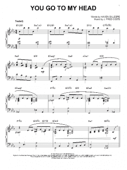page one of You Go To My Head (arr. Brent Edstrom) (Piano Solo)